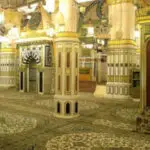 Bagian Taman Raudhah di Masjid Nabawi